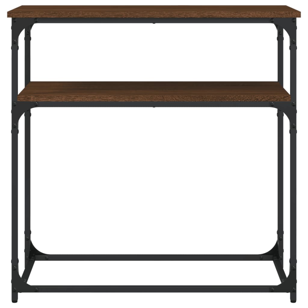 vidaXL Table console chêne marron 75x35,5x75 cm bois d'ingénierie