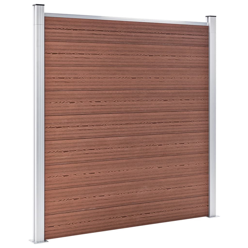 vidaXL Clôture de jardin WPC 180x186 cm Marron