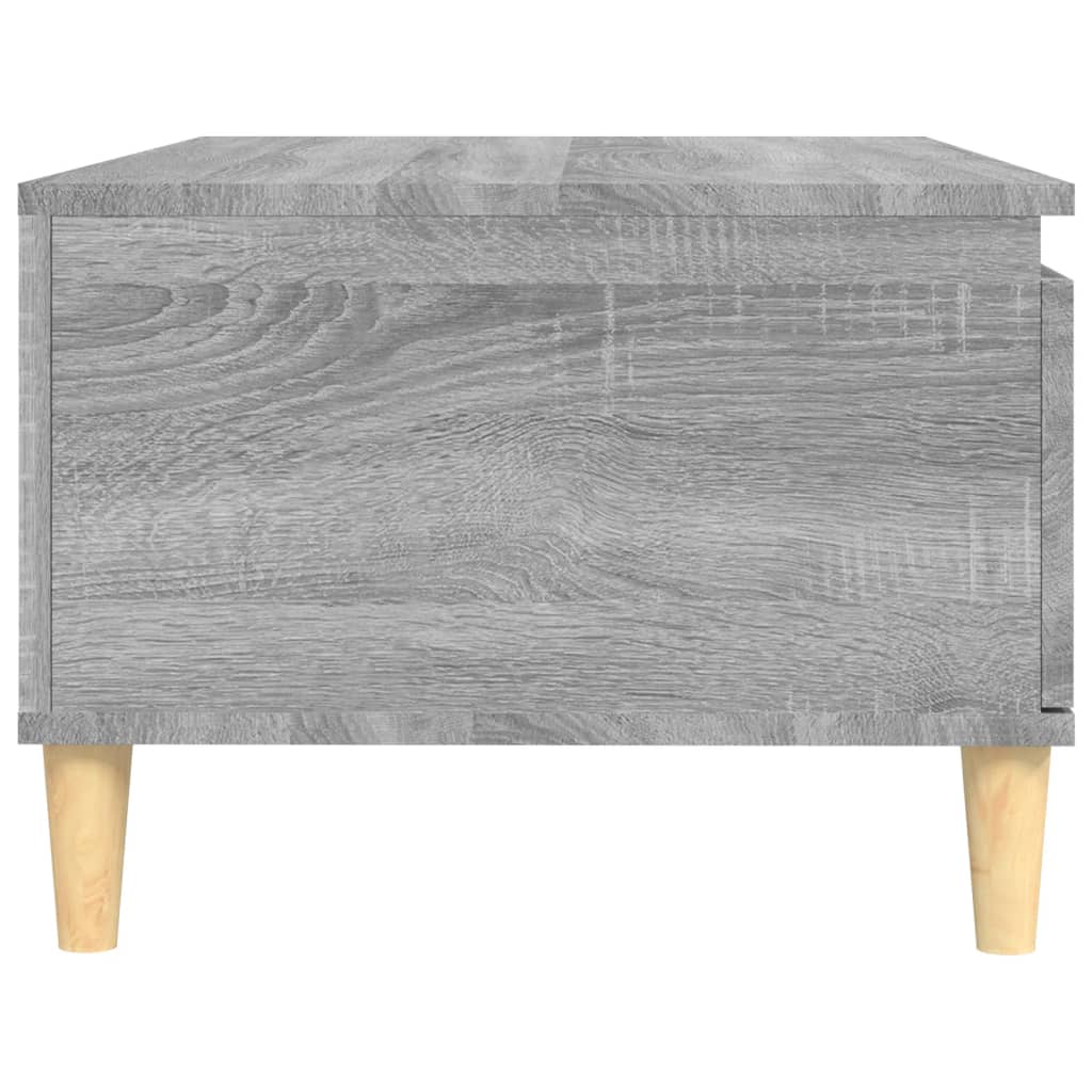 vidaXL Table basse Sonoma gris 90x50x36,5 cm Bois d'ingénierie