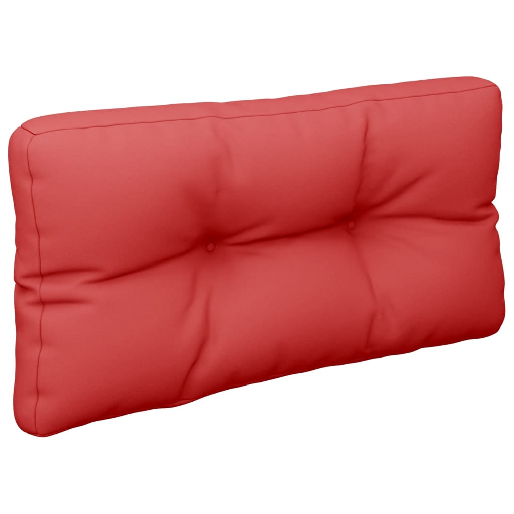 vidaXL Coussins de palette lot de 2 rouge tissu