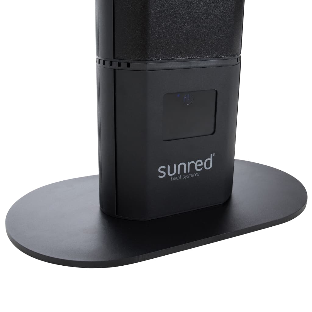 Sunred Chauffage de patio Royal Diamond Dark 3000 W Noir