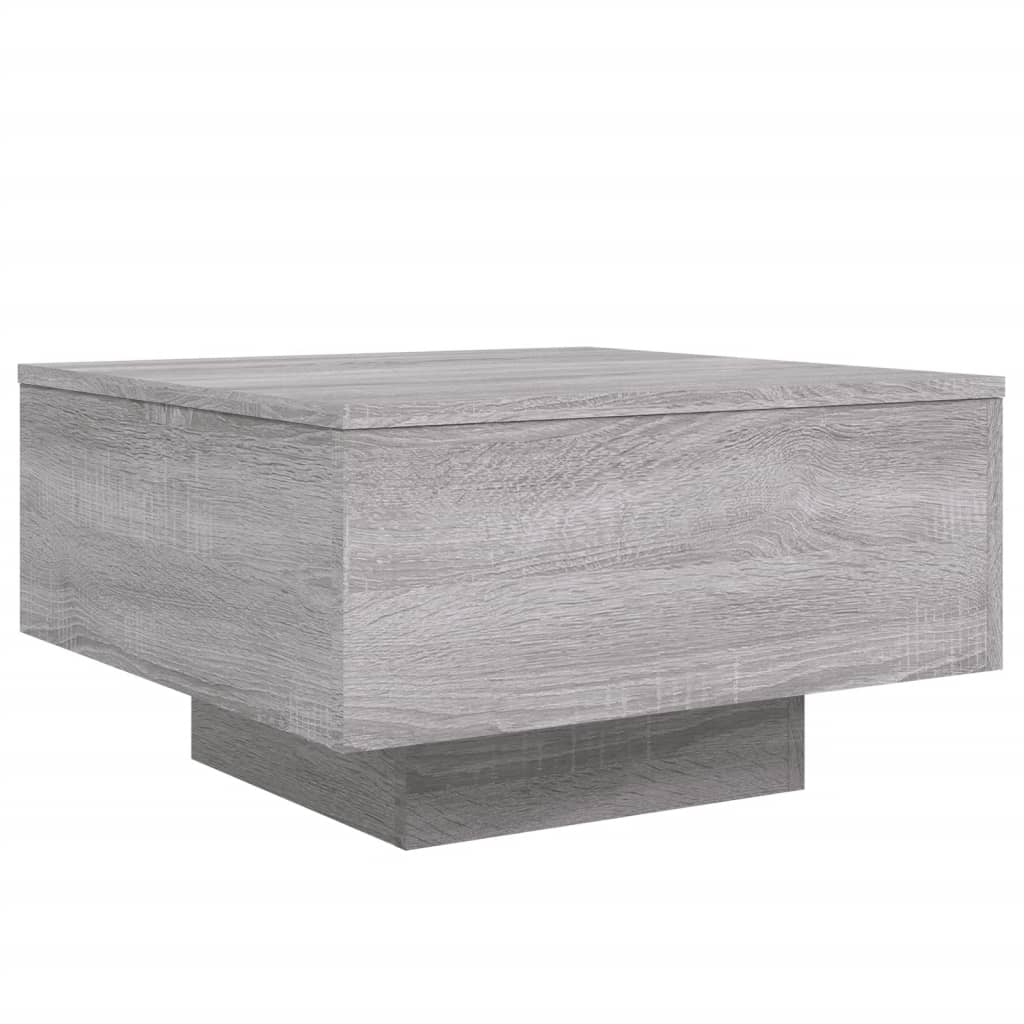 vidaXL Table basse sonoma gris 55x55x31 cm bois d'ingénierie