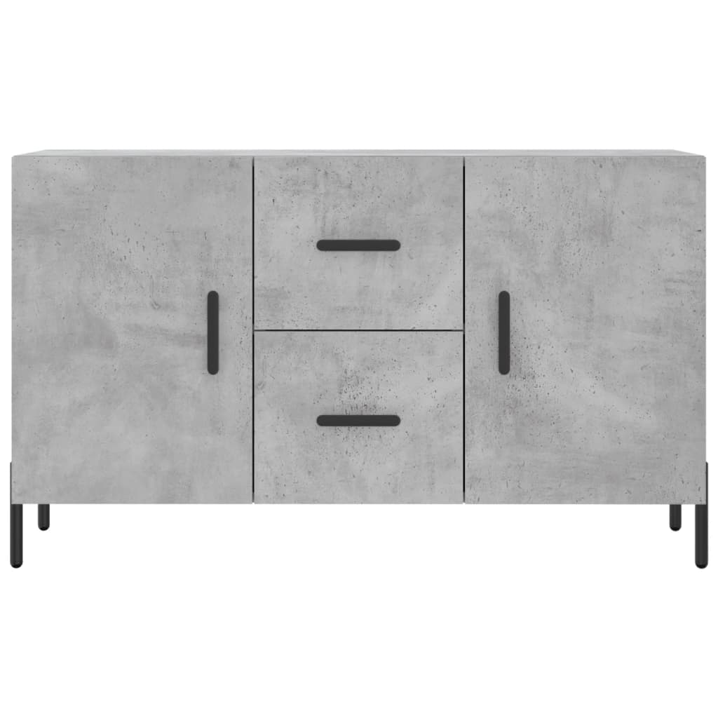 vidaXL Buffet gris béton 100x36x60 cm bois d'ingénierie