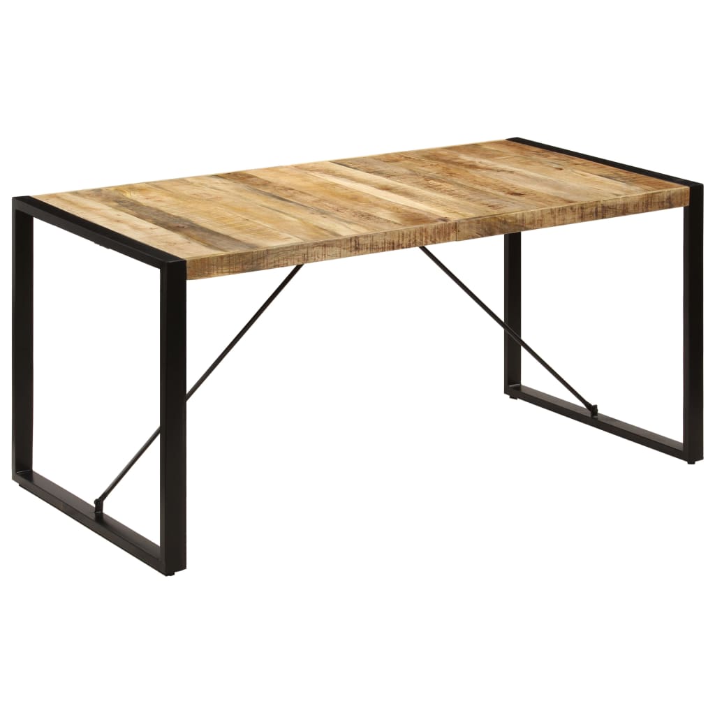 vidaXL Table à manger 160x80x75 cm bois de manguier massif