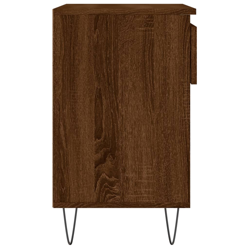 vidaXL Armoire à chaussures Chêne marron 70x36x60 cm Bois d'ingénierie