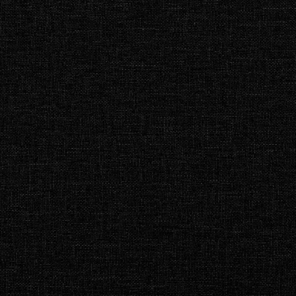 vidaXL Lit de jour avec matelas noir 90x190 cm tissu