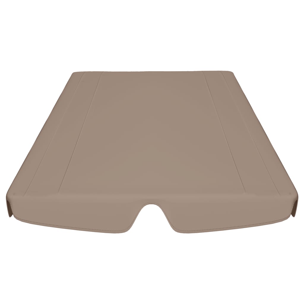 vidaXL Toit de rechange de balançoire taupe 150/130x105/70 cm