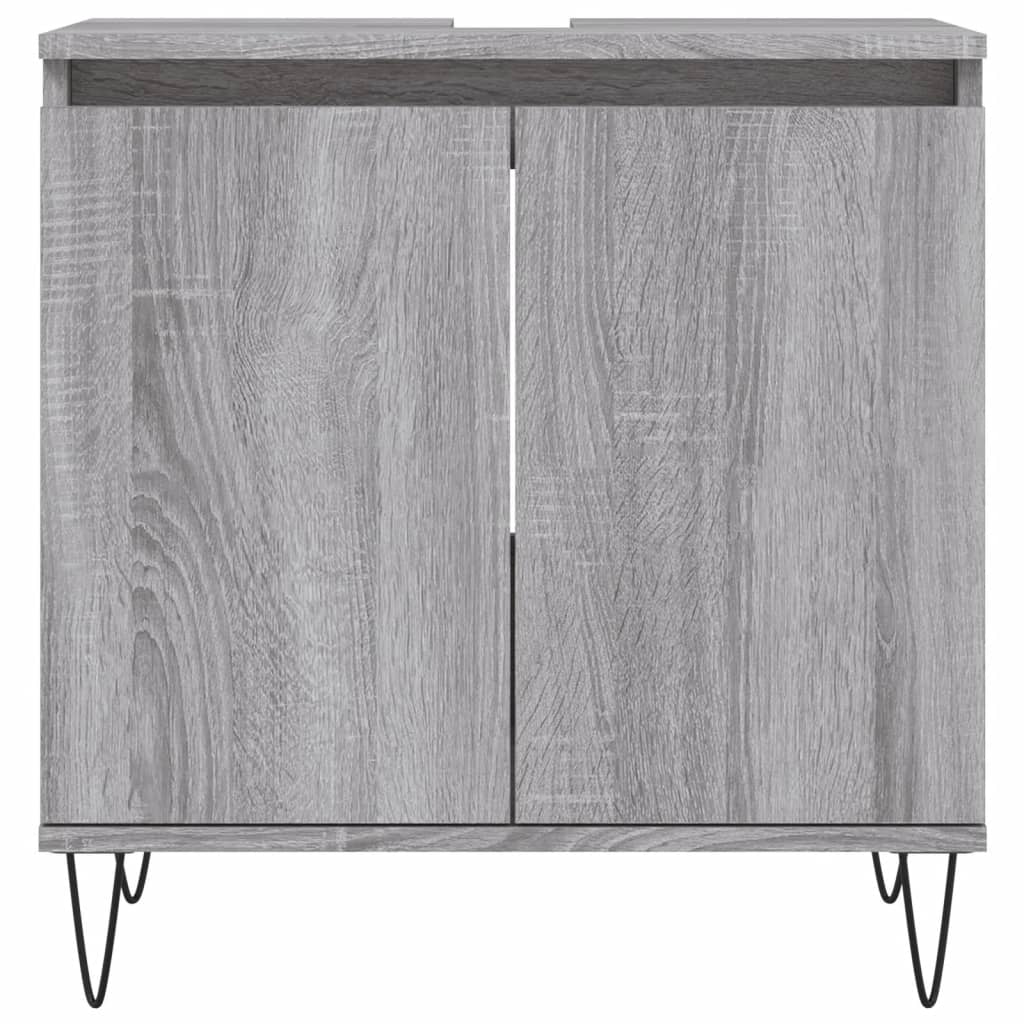 vidaXL Armoire de bain sonoma gris 58x33x60 cm bois d'ingénierie