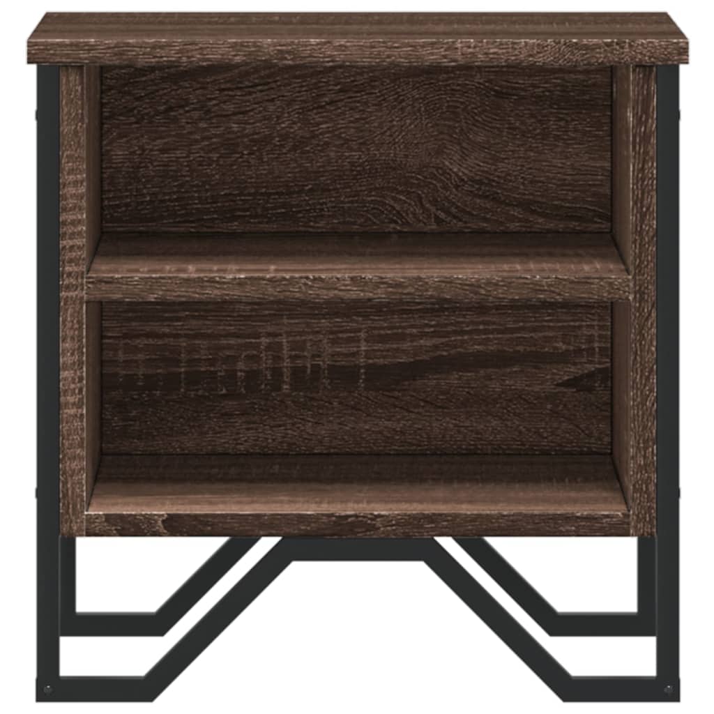 vidaXL Table de chevet chêne marron 40x30x40 cm bois d'ingénierie