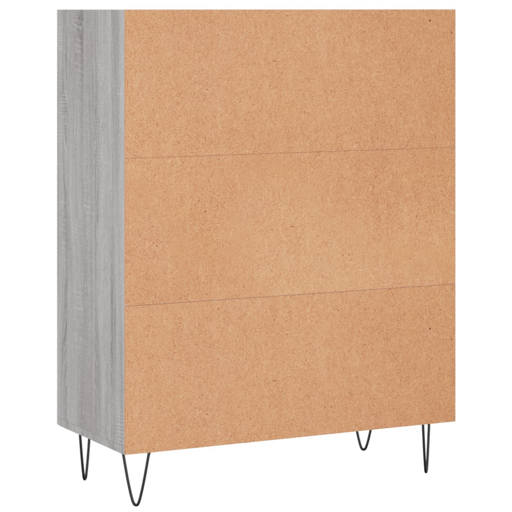 vidaXL Bibliothèque sonoma gris 69,5x32,5x90 cm bois d'ingénierie