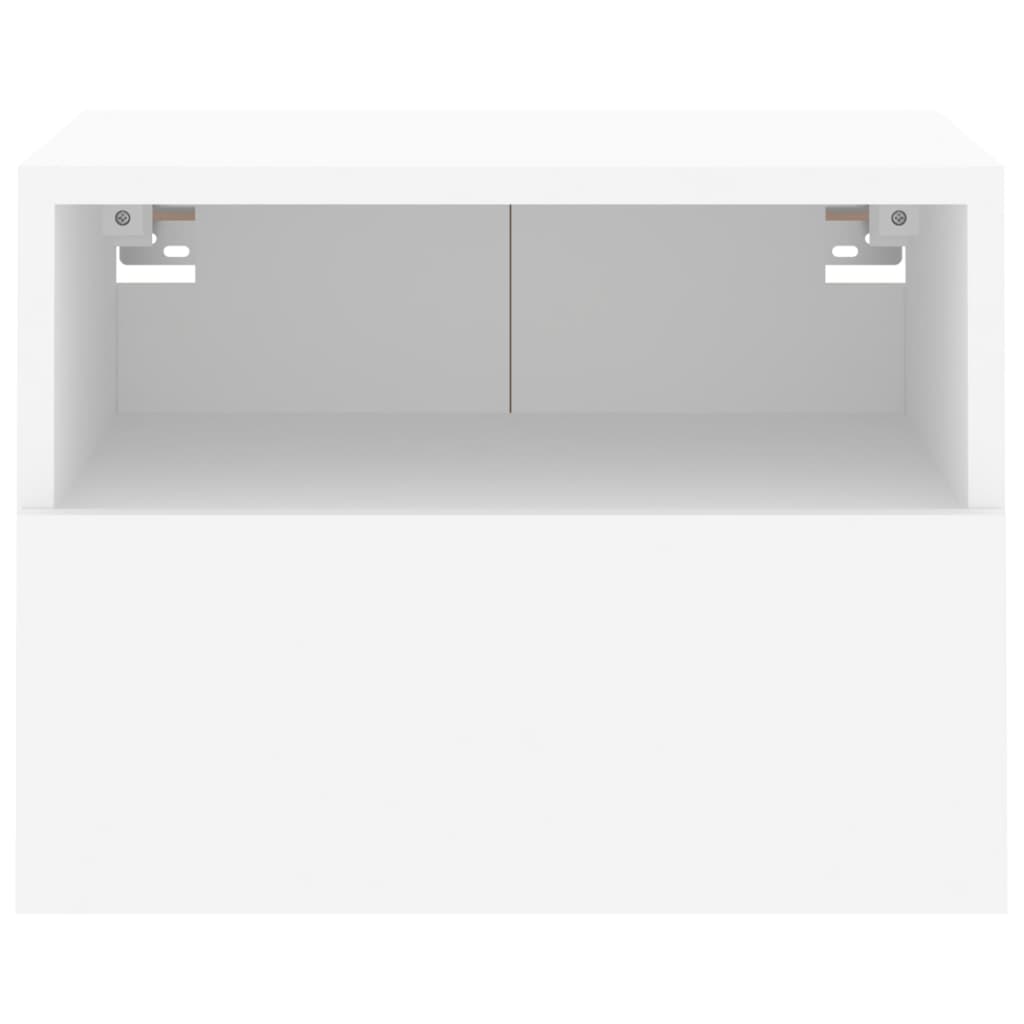 vidaXL Meubles TV muraux 2 pcs blanc 40x30x30 cm bois d'ingénierie