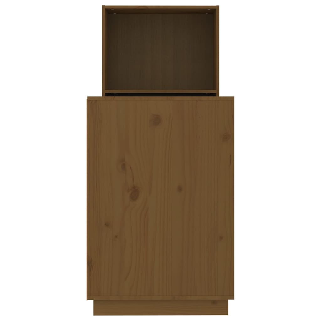 vidaXL Bureau Marron miel 110x53x117 cm Bois massif de pin