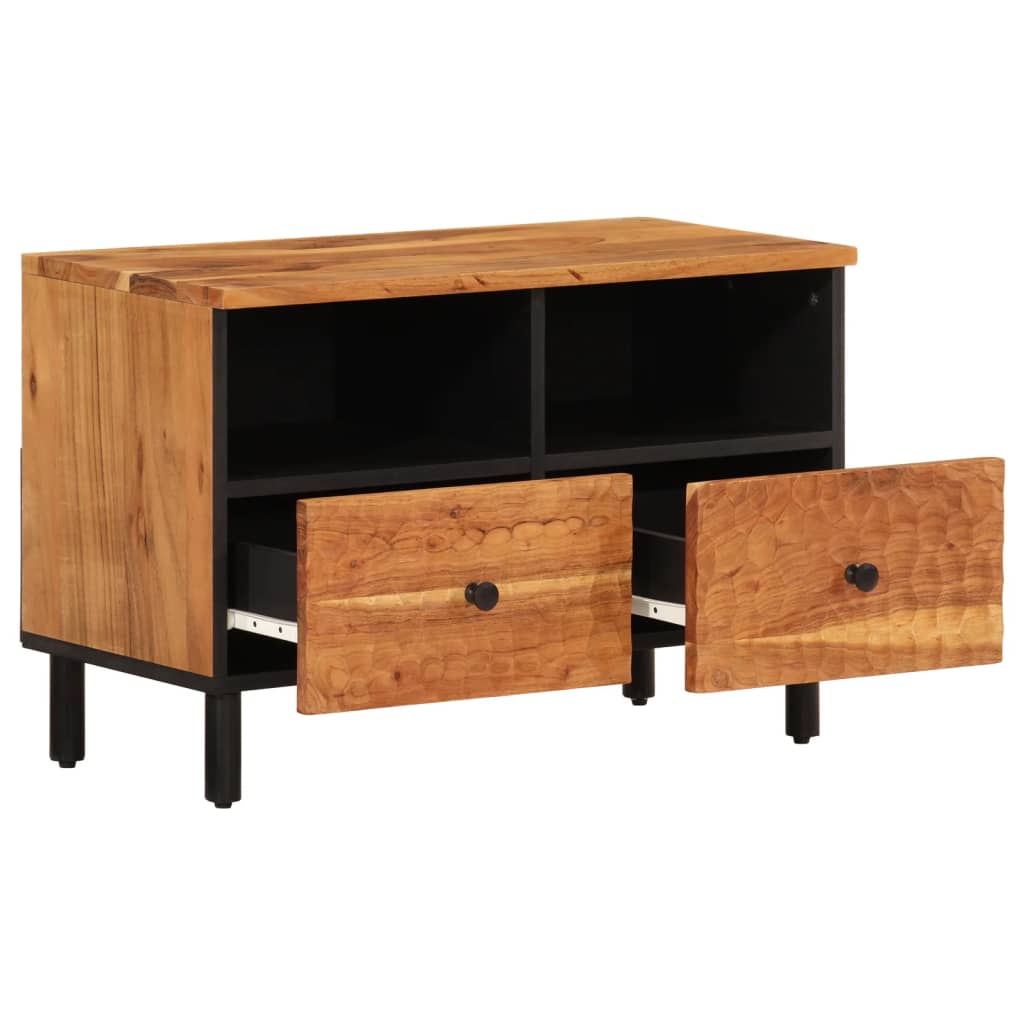 vidaXL Meuble TV 70x33x46 cm Bois d'acacia massif