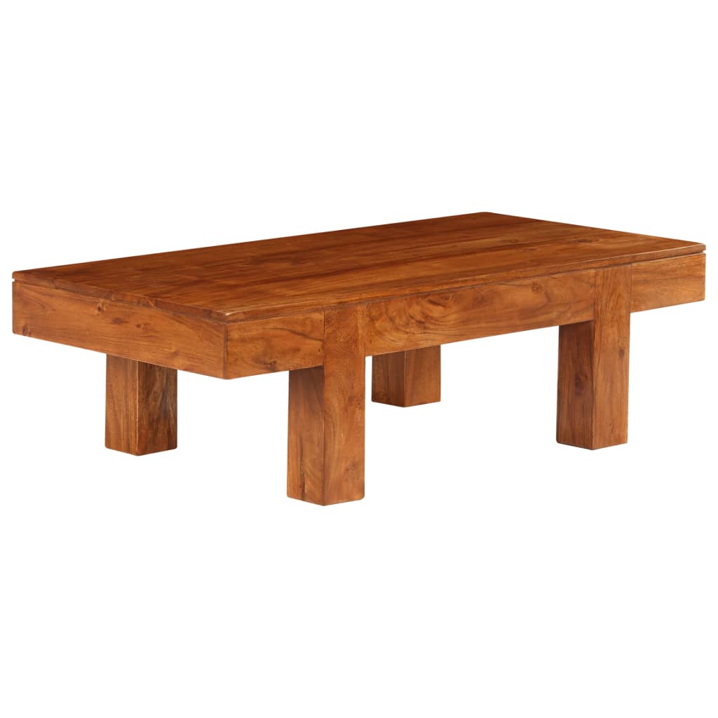 vidaXL Table basse Bois d'acacia solide avec finition miel 100x50x30cm