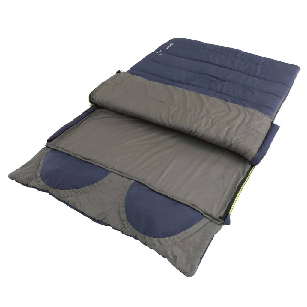 Outwell Sac de couchage double Contour Lux Bleu impérial