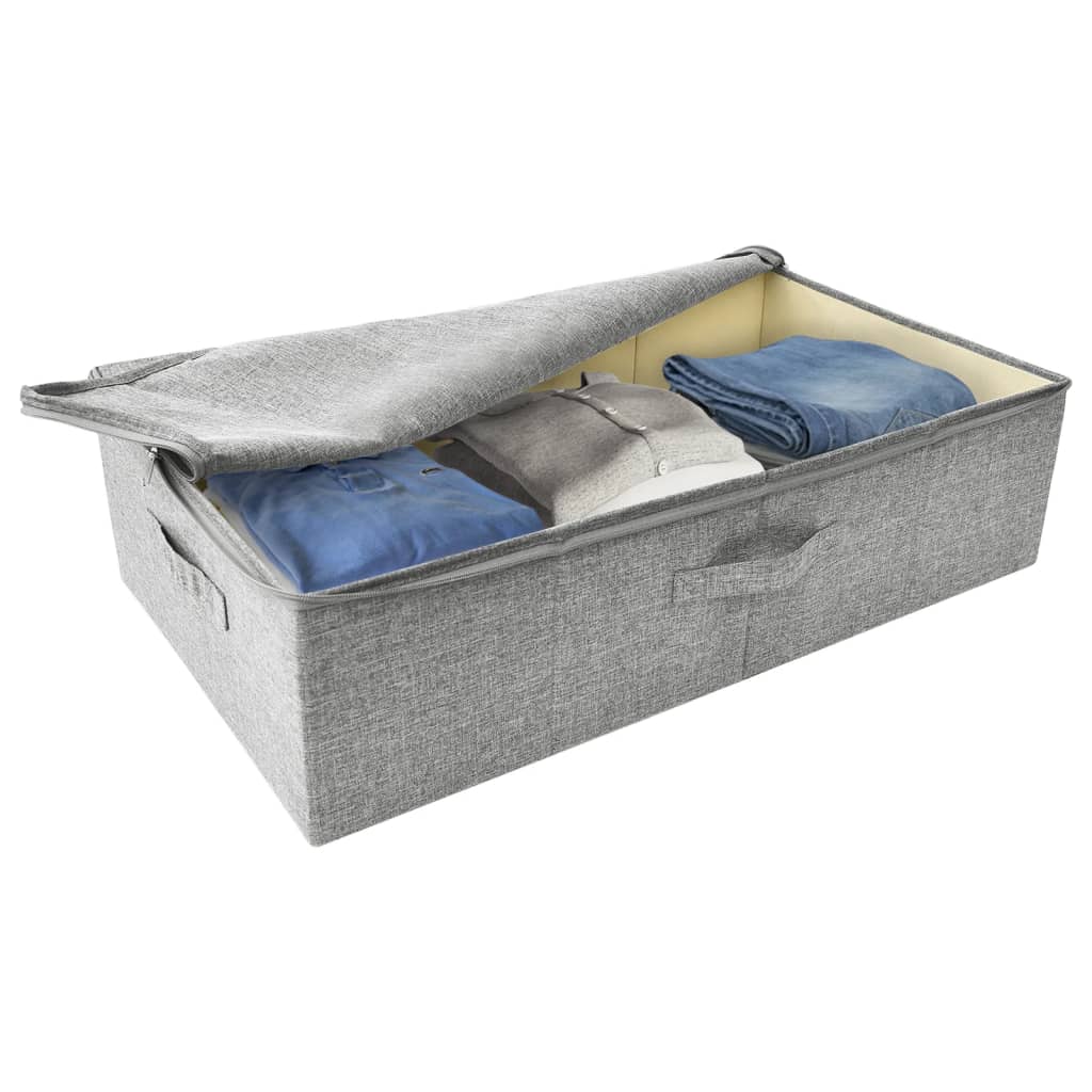 vidaXL Boîte de rangement Tissu 70x40x18 cm Gris