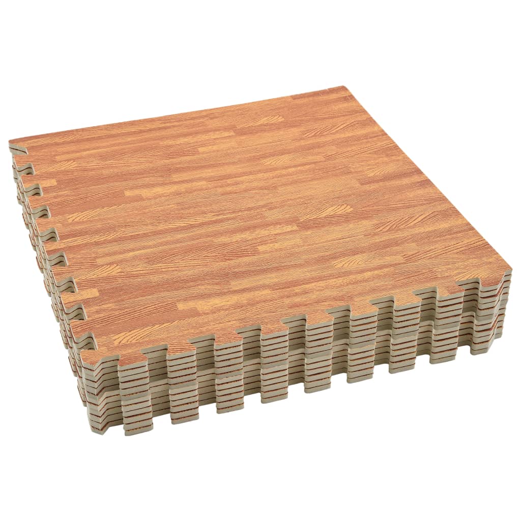 vidaXL Tapis de sol 12 pcs Grain de bois 4,32㎡ Mousse EVA