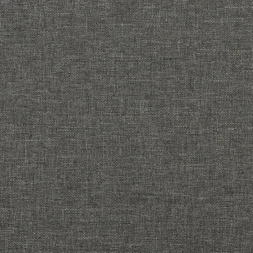 vidaXL Cadre de lit sans matelas gris foncé 140x200 cm tissu