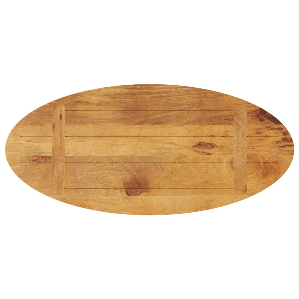 vidaXL Dessus de table 80x40x2,5 cm ovale bois massif de manguier