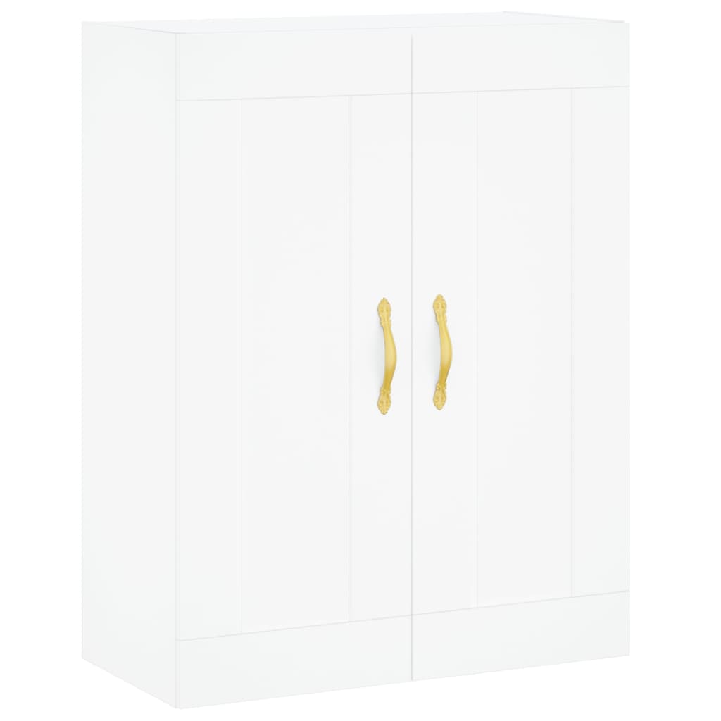 vidaXL Buffet haut Blanc 69,5x34x180 cm Bois d'ingénierie