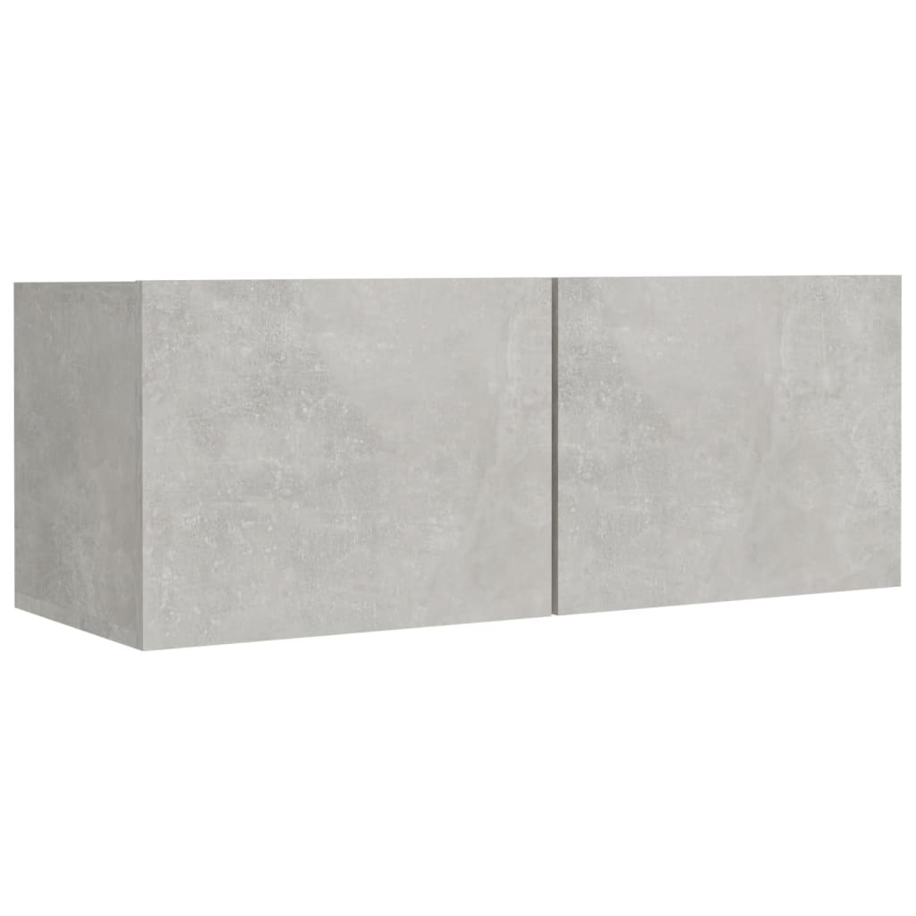 vidaXL Ensemble de meubles TV 5 pcs Gris béton Bois d'ingénierie