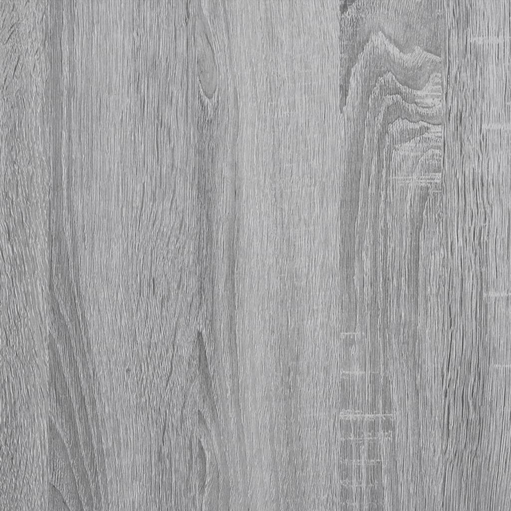 vidaXL Cadre de lit sonoma gris 100x200 cm bois d'ingénierie