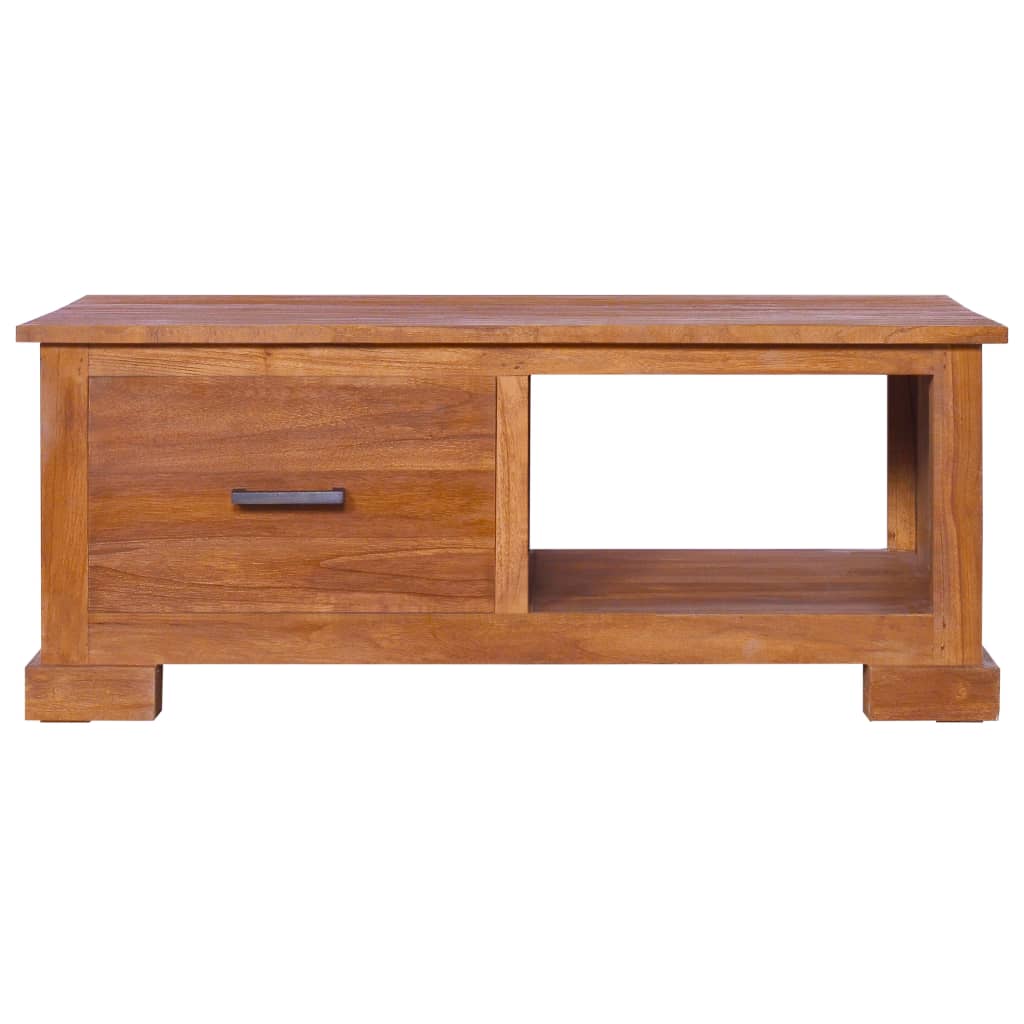 vidaXL Meuble TV 90x50x37 cm Bois de teck massif