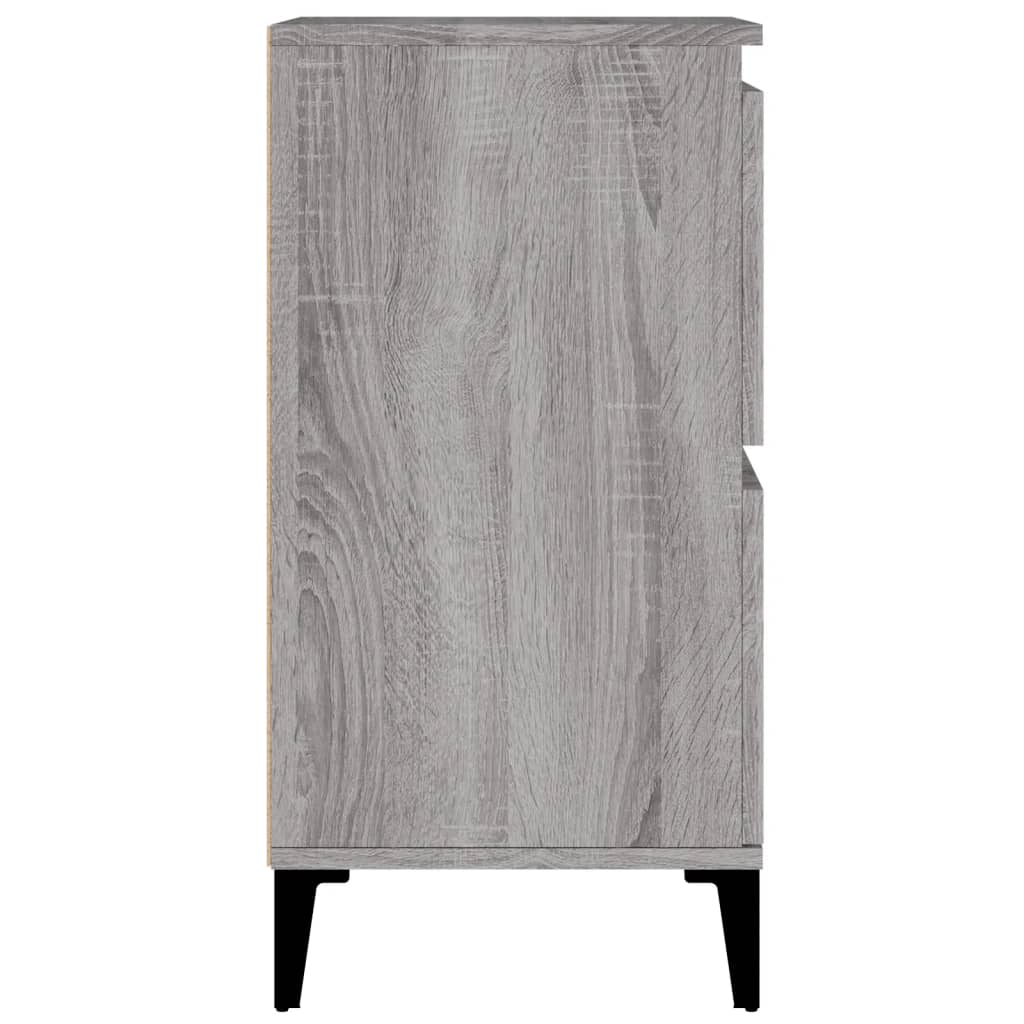 vidaXL Buffets 3 pcs sonoma gris 60x35x70 cm bois d'ingénierie