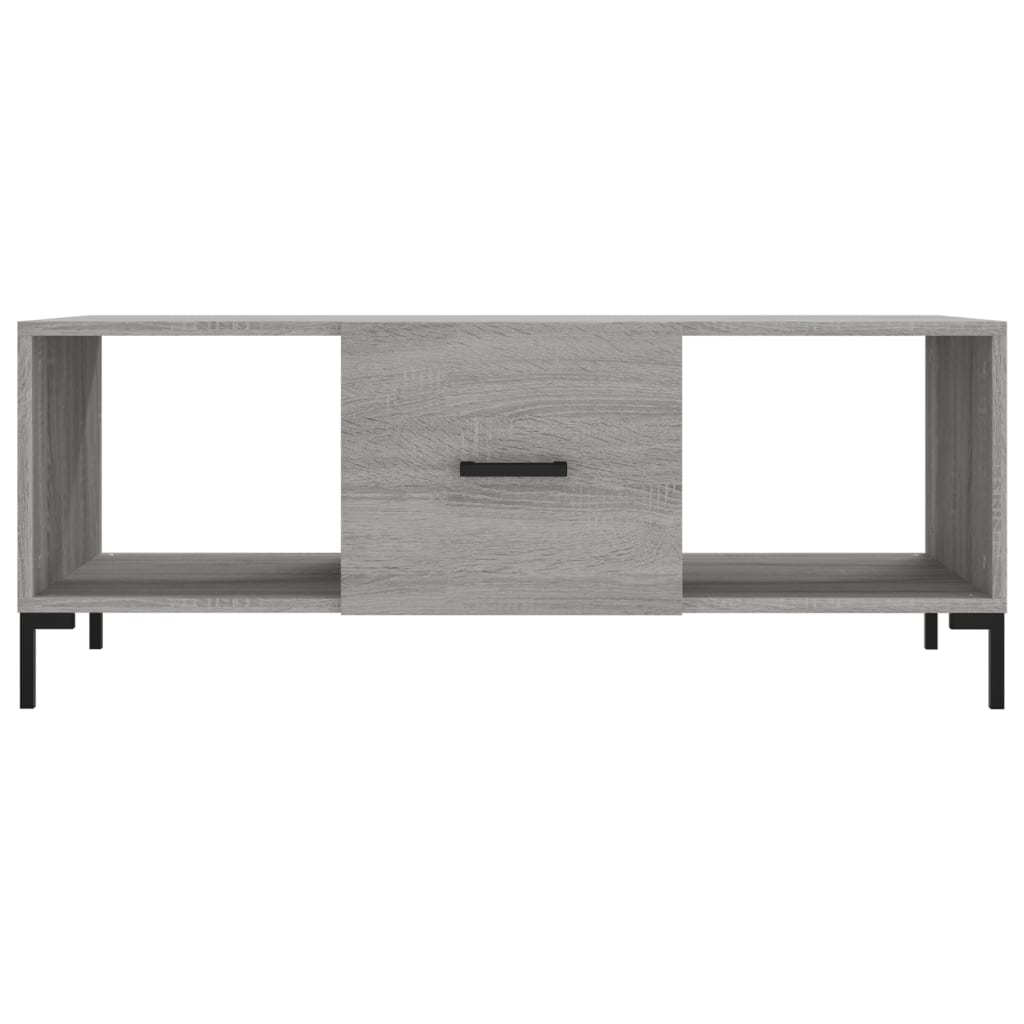 vidaXL Table basse sonoma gris 102x50x40 cm bois d'ingénierie