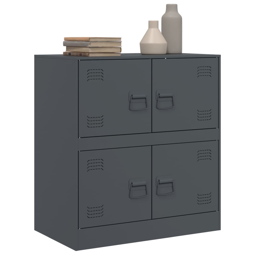 vidaXL Buffet anthracite 67x39x73 cm acier