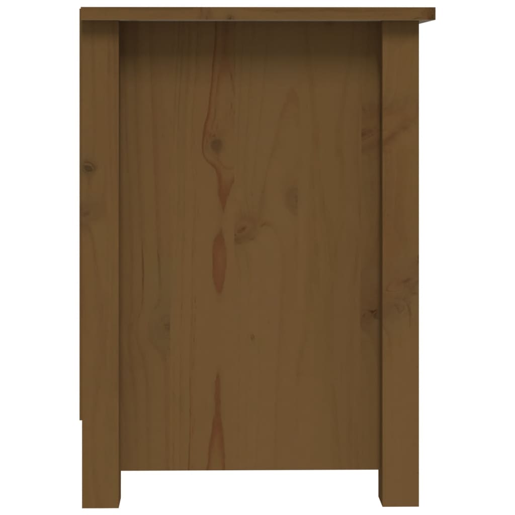 vidaXL Meuble TV Marron miel 103x36,5x52 cm Bois de pin massif