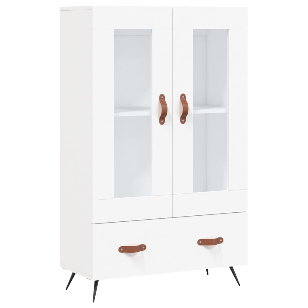 vidaXL Buffet haut blanc 69,5x31x115 cm bois d'ingénierie