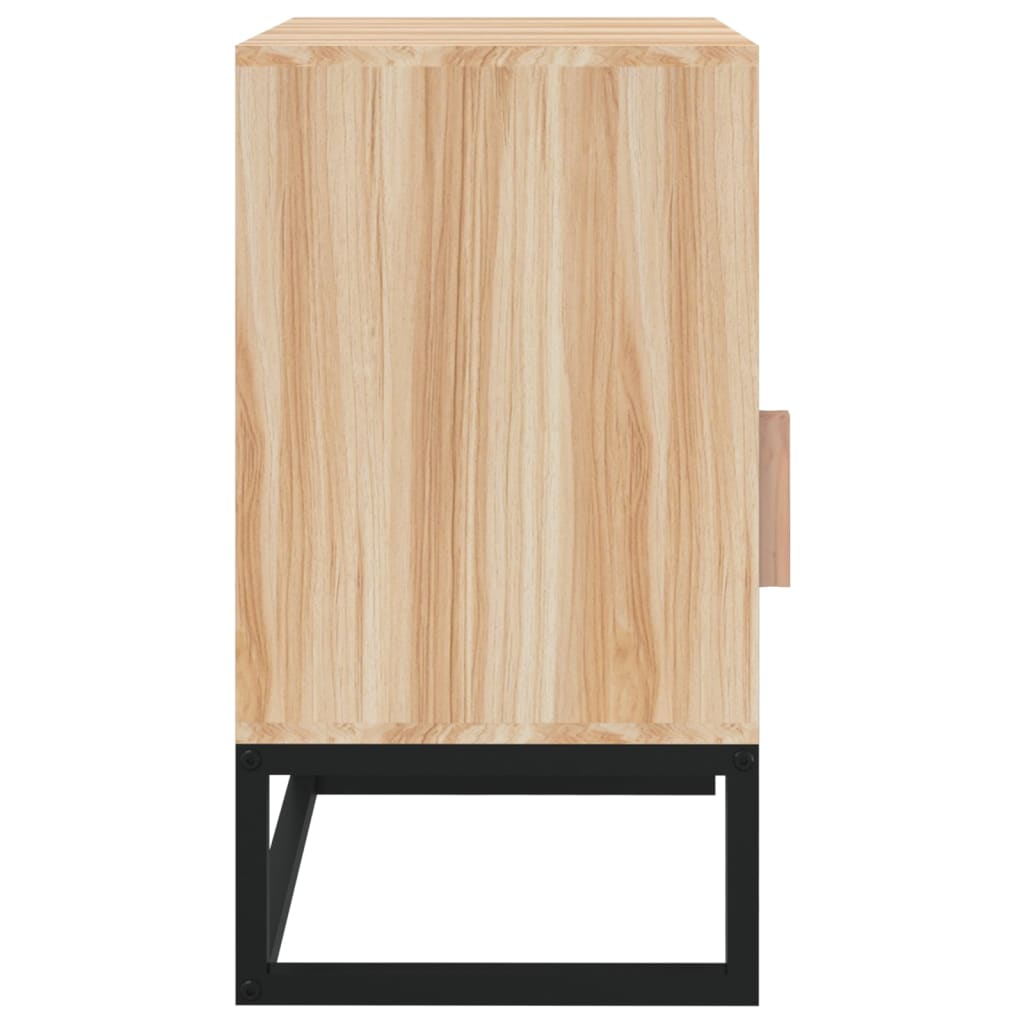 vidaXL Tables de chevet 2 pcs 40x30x55,5 cm bois ingénierie et fer