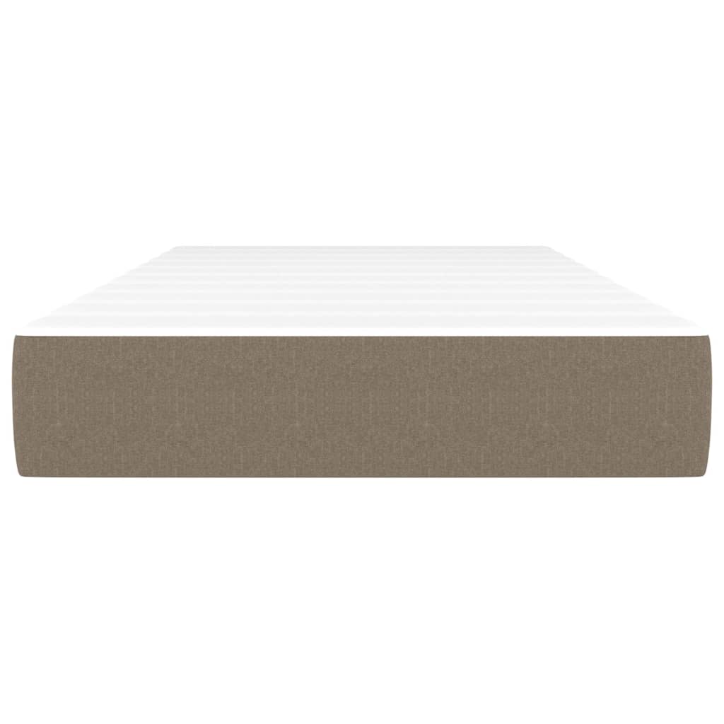 vidaXL Matelas de lit à ressorts ensachés Taupe 80x200x20 cm Tissu