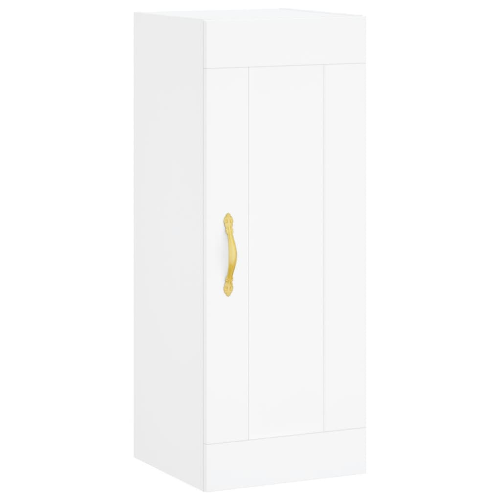 vidaXL Buffet haut Blanc 34,5x34x180 cm Bois d'ingénierie