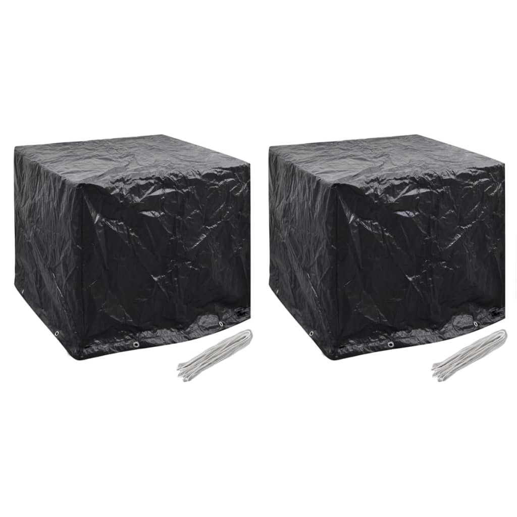 vidaXL Housse de réservoir d'eau de jardin 2pcs 8 œillet 116x100x120cm