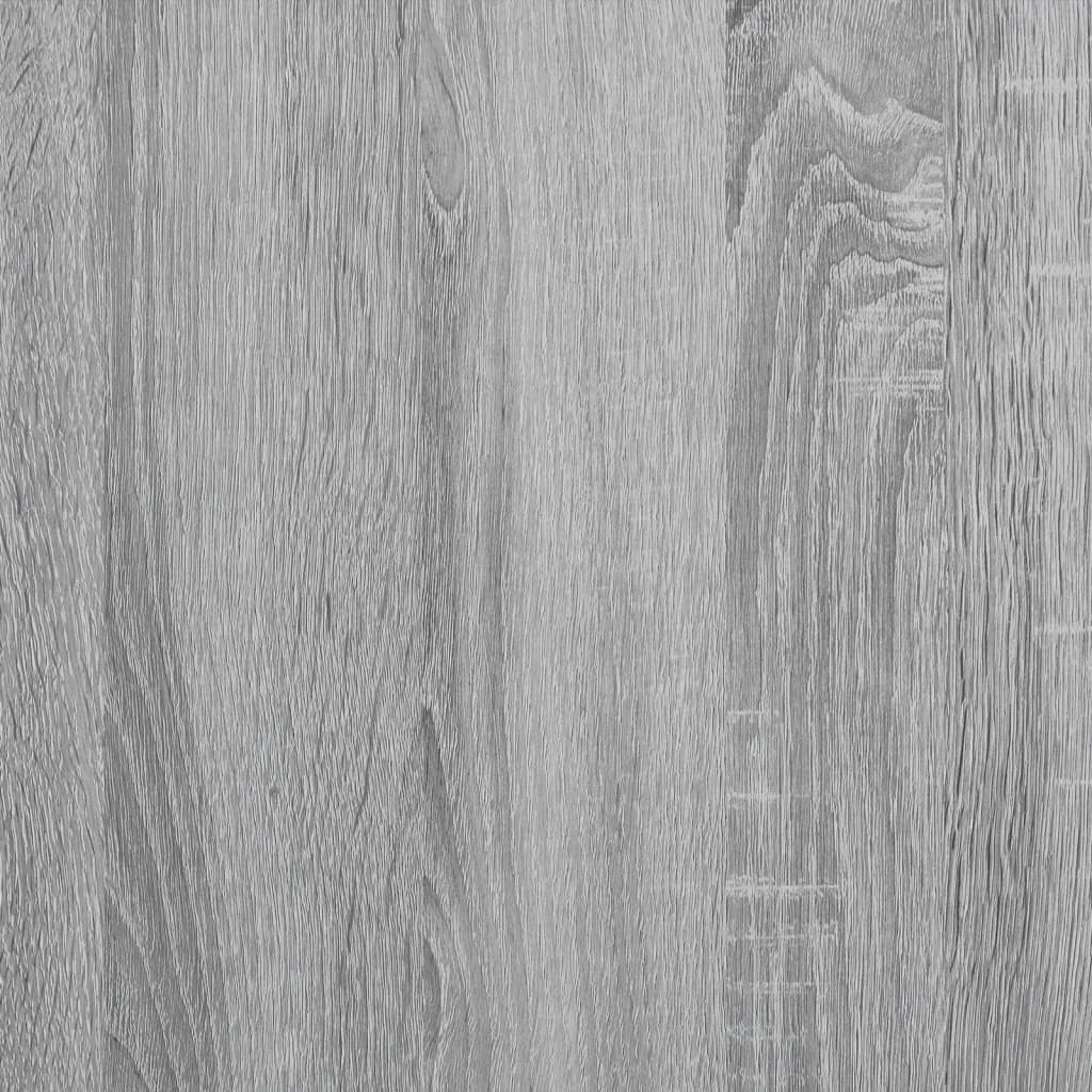 vidaXL Cadre de lit et tiroir sonoma gris 100x200 cm bois d'ingénierie