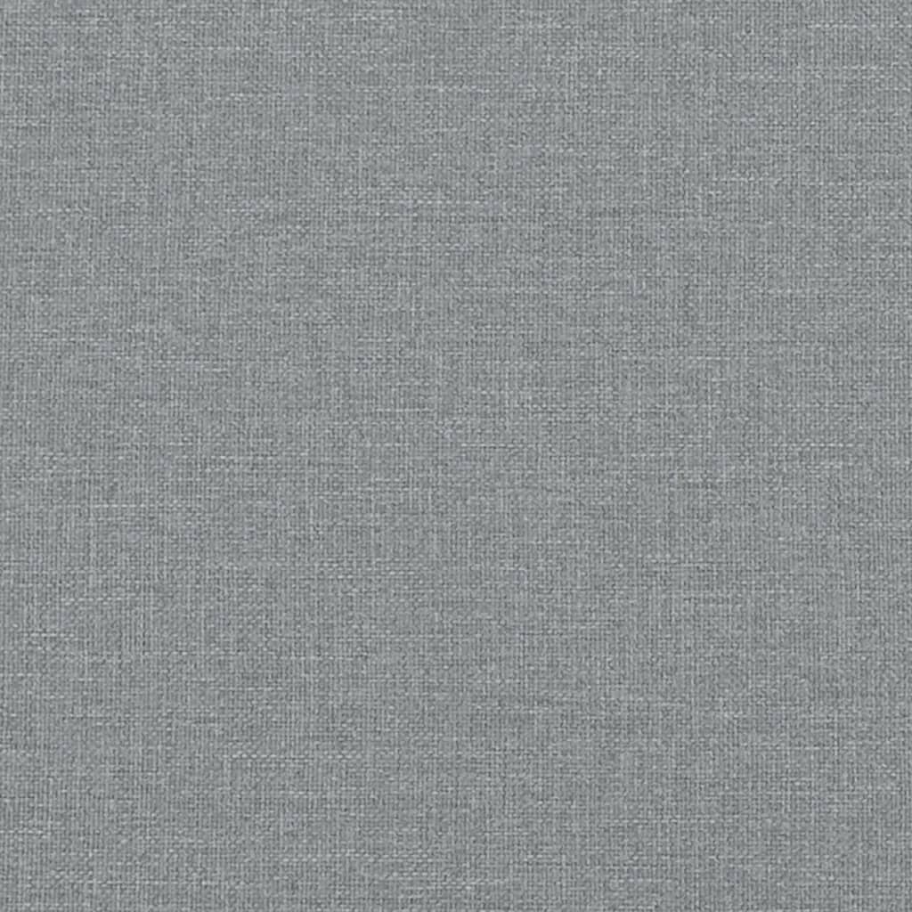 vidaXL Coussin de tête de lit gris clair 140 cm tissu