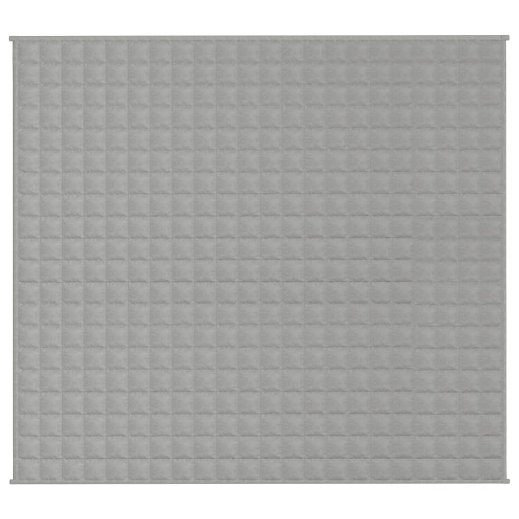 vidaXL Couverture lestée Gris 200x230 cm 9 kg Tissu