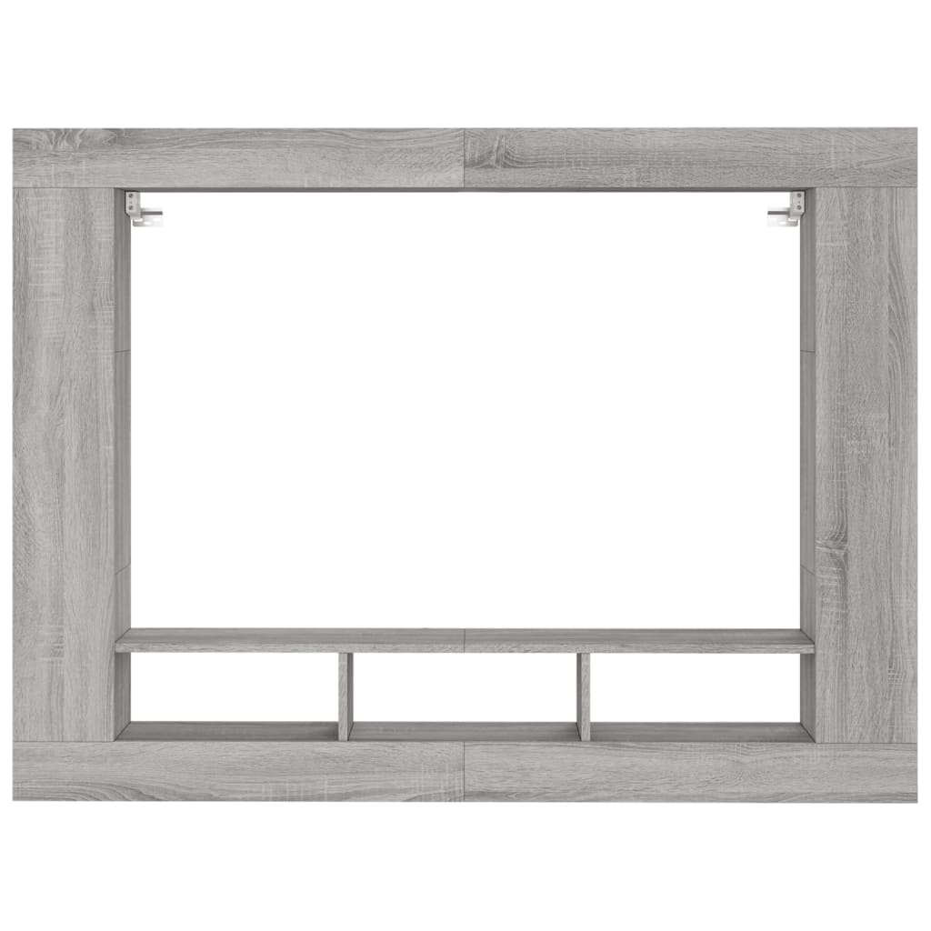 vidaXL Meuble TV sonoma gris 152x22x113 cm bois d'ingénierie