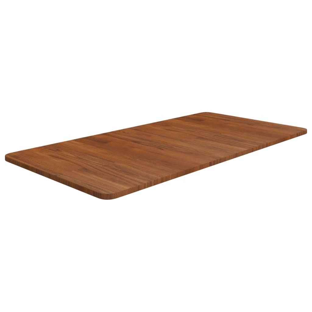 vidaXL Comptoir de salle de bain Marron foncé 100x50x1,5cm Bois traité