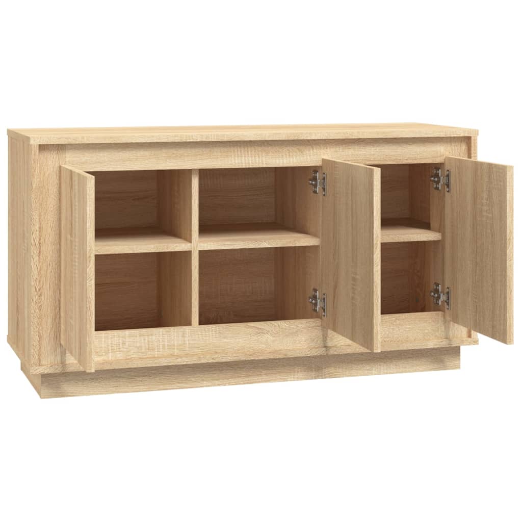 vidaXL Buffet chêne sonoma 102x35x55 cm bois d'ingénierie