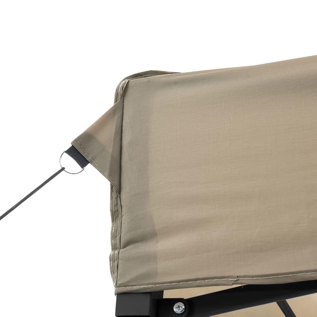 vidaXL Tente de réception pliable escamotable taupe 410x279x315 cm