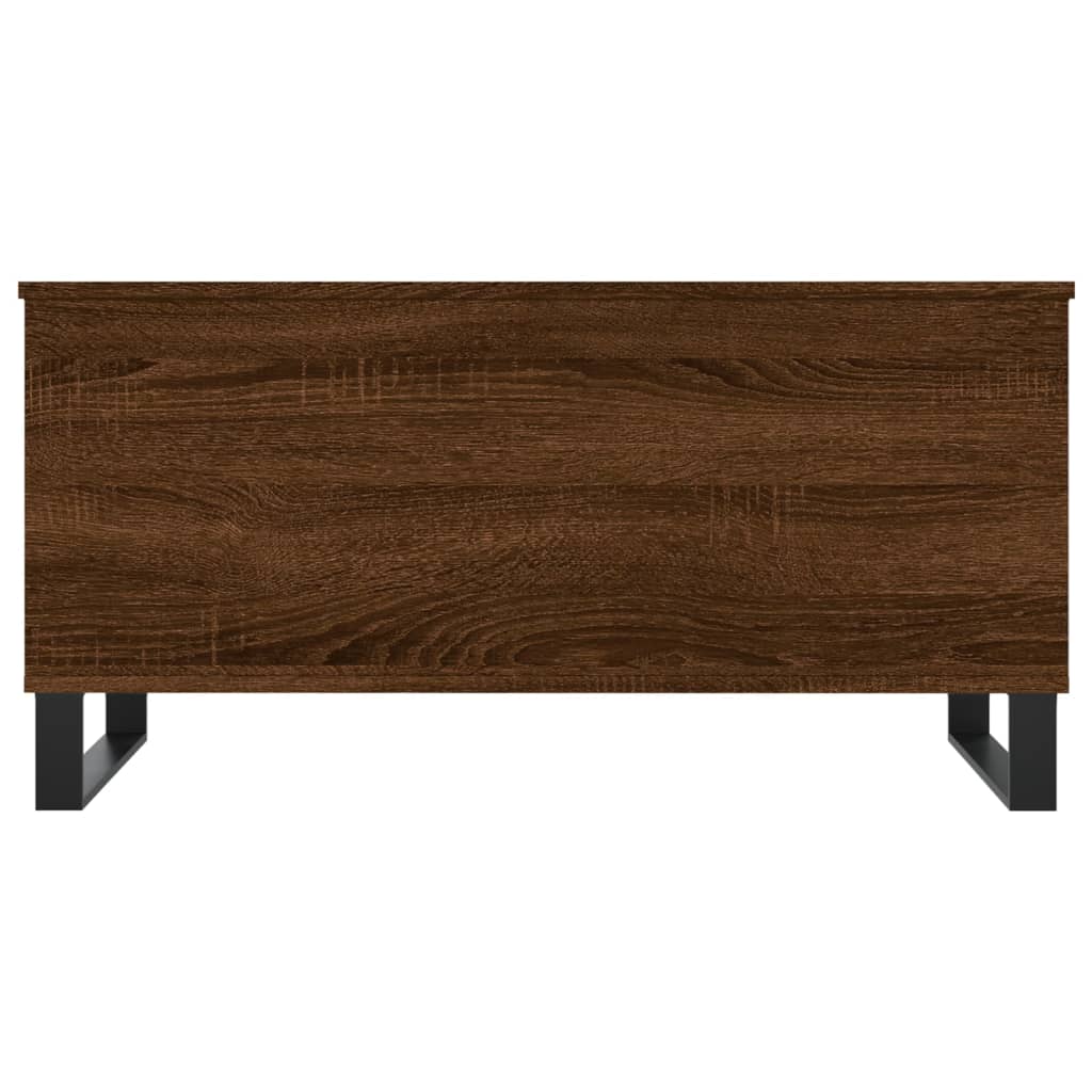 vidaXL Table basse Chêne marron 90x44,5x45 cm Bois d'ingénierie