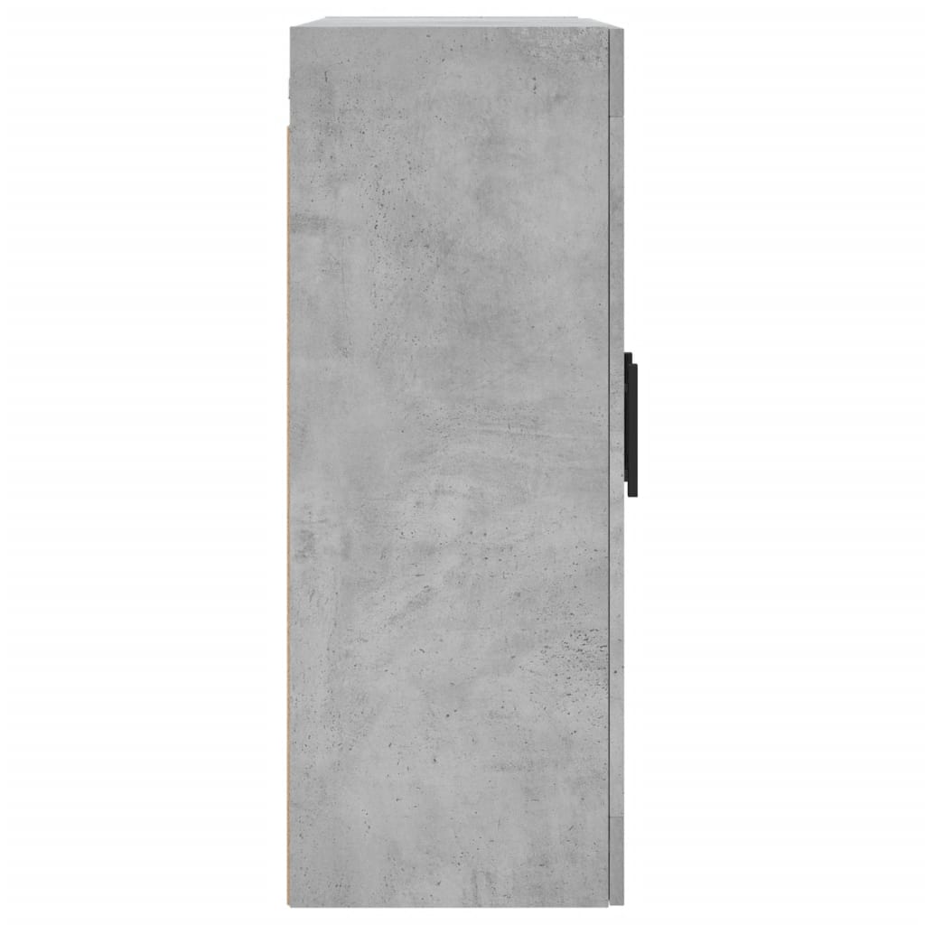 vidaXL Armoires murales 2 pcs gris béton bois d'ingénierie