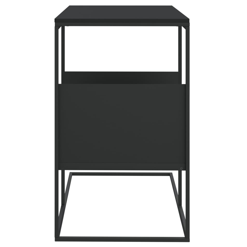 vidaXL Table d'appoint Noir 55x36x59,5 cm Bois d'ingénierie