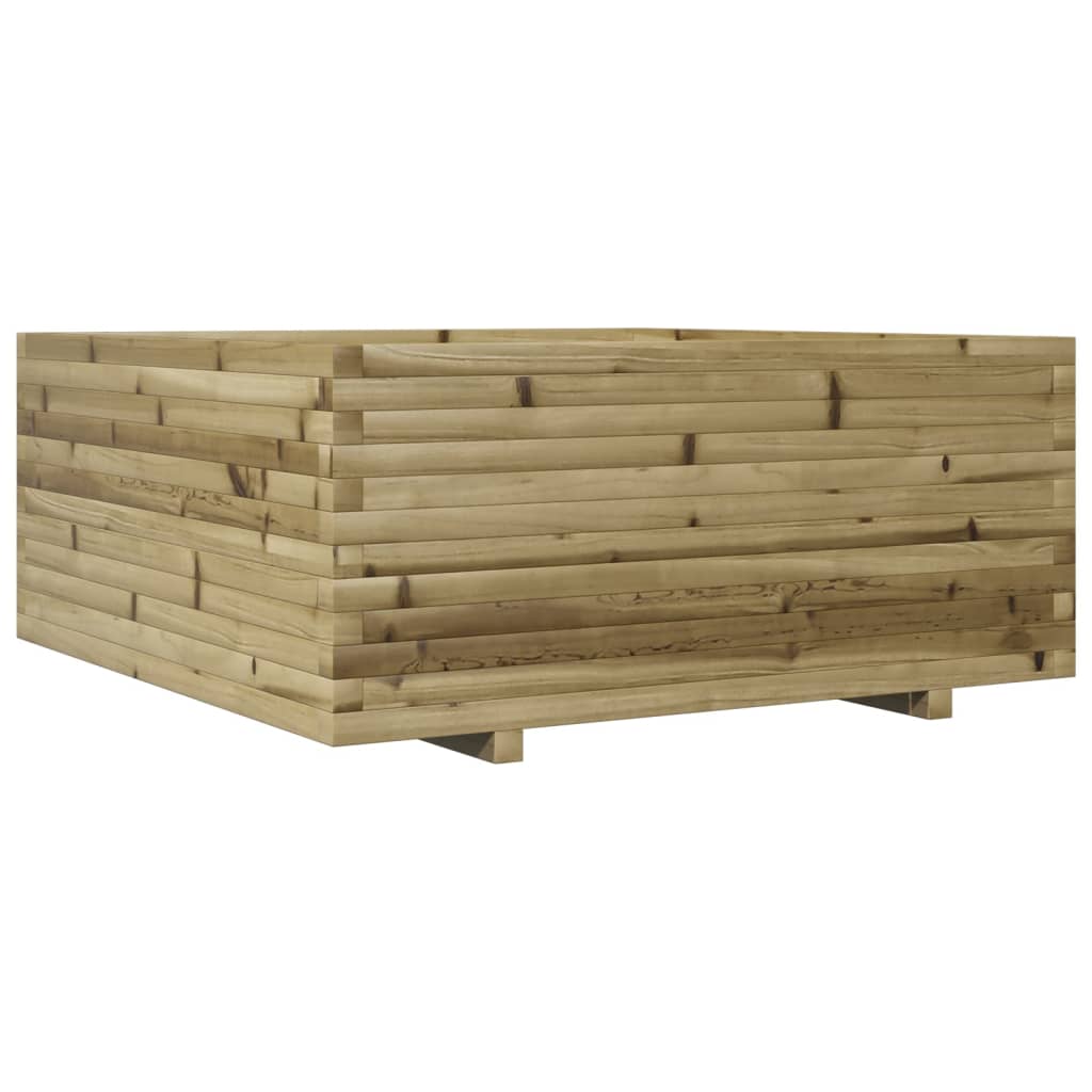 vidaXL Jardinière 110x110x49,5 cm bois de pin imprégné