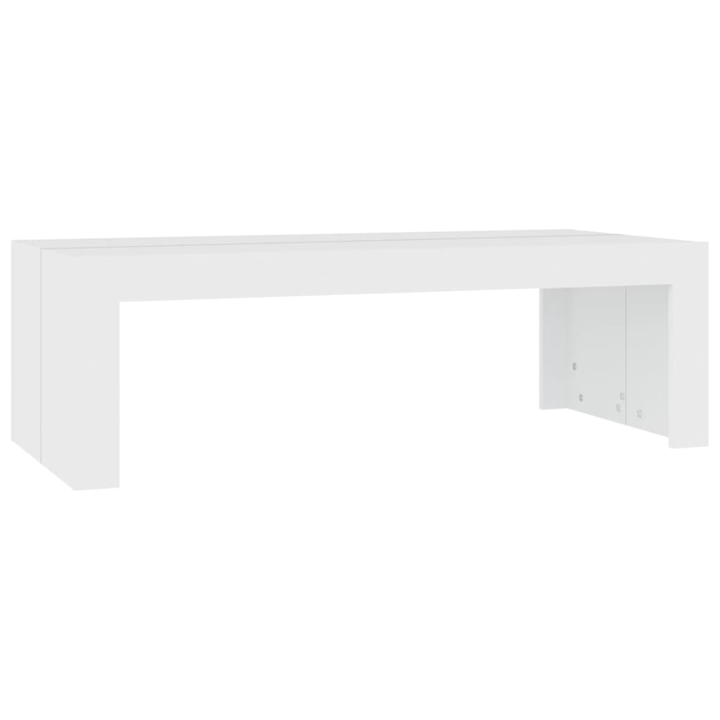 vidaXL Table basse blanc 110x50x35 cm bois d'ingénierie