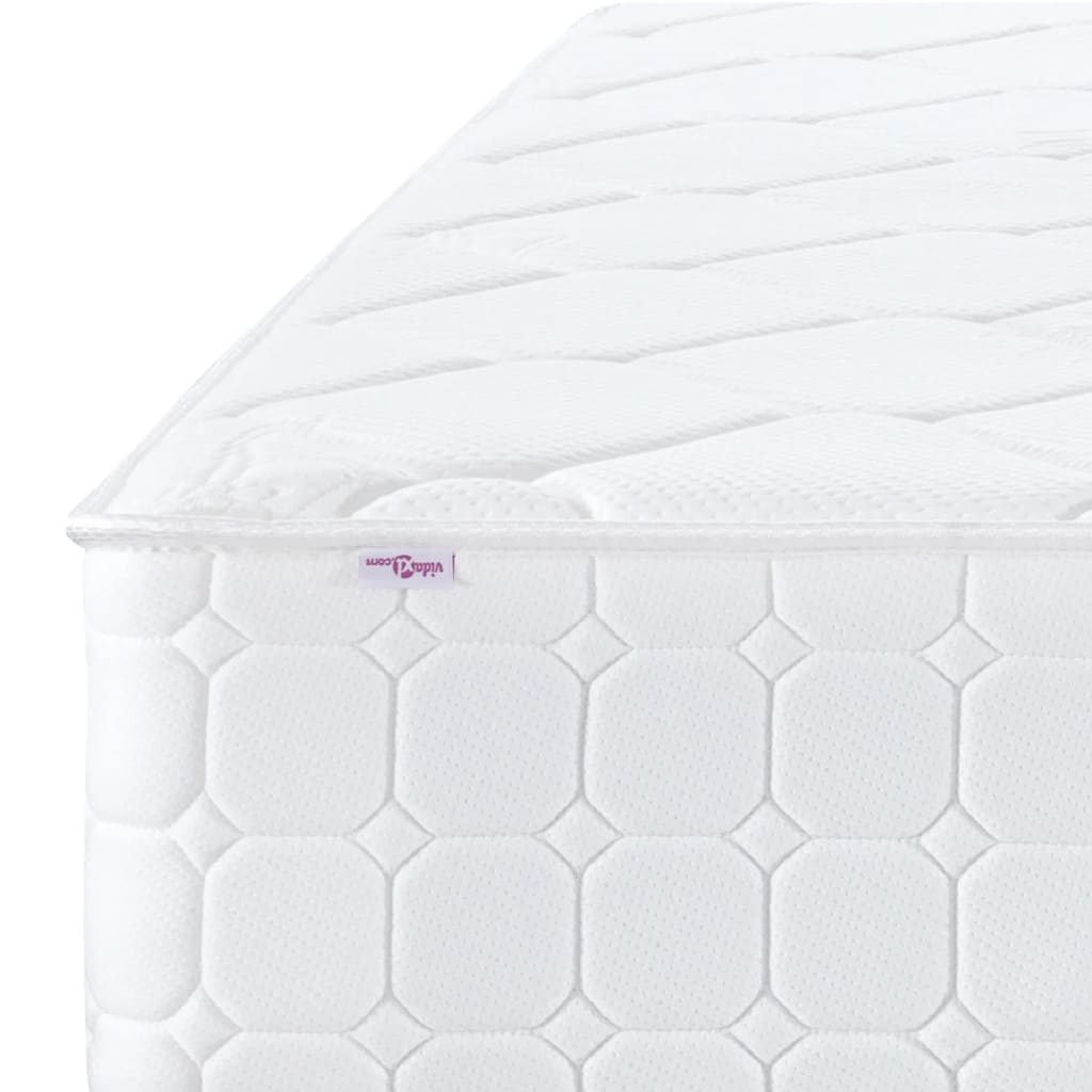 vidaXL Matelas à ressorts ensachés dureté moyenne 90x190 cm