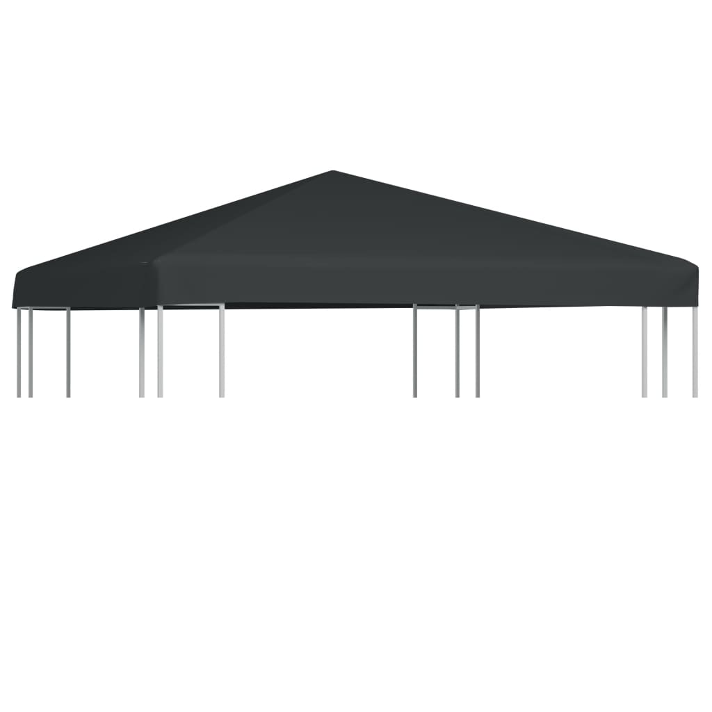 vidaXL Toile supérieure de gazebo 310 g/m² 3x3 m Gris